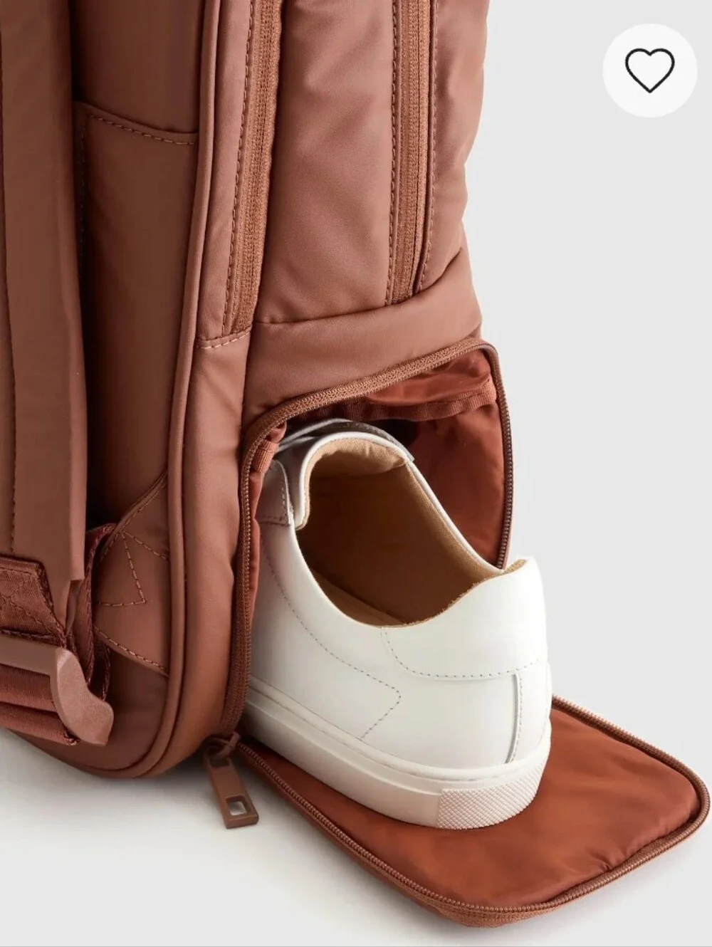 Quince Water-repellent Puff Commuter Backpack - Terracotta